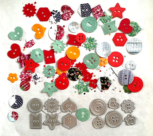 Buttons metal cutting die - metal, set
