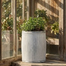 VINTAGE AGED RIBBED GALVANISED