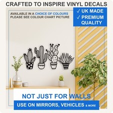 Cactus Wall Decal Vinyl