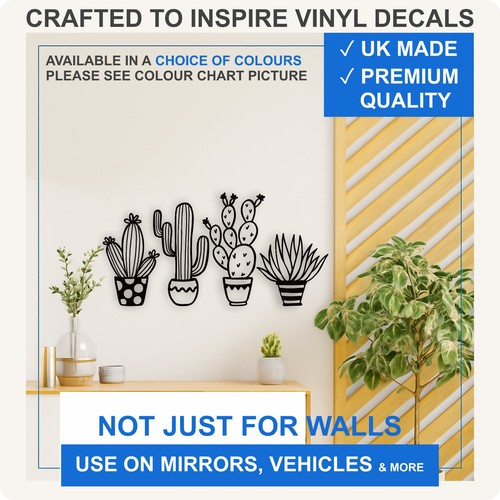 Cactus wall decal vinyl - decal,