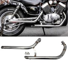 Muffler Exhaust System Pipes Silencer For Yamaha Virago XV535 XV400 1987-2004
