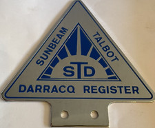 Sunbeam Talbot STD Darracq Register - Excellent Condition  - Classic Car Badge
