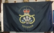 Staffordshire Regiment Veteran 5’ x 3’ Colours Flag ( SR-V  ) 30 MOD LICENSED
