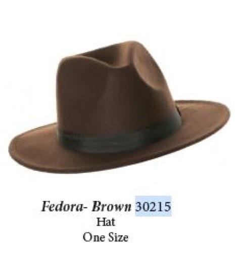 Brown permafelt fedora indiana - permafelt,
