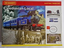 HORNBY R1016 CALEDONIAN LOCAL and 3 Coaches 00 Gauge - Complete Set ready to run