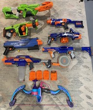 Nerf Gun Bundle Job Lot x 8 Guns Zombie Strike Crossbow Doominator Rival