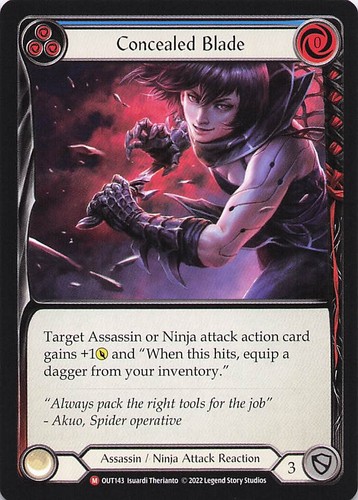 Concealed blade out143 - concealed,