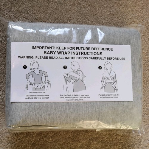 Brand new grey baby - new, wrap