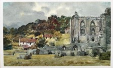 Joseph Pighills Signed Original Watercolour Painting Rievaulx Abbey N Yorkshire