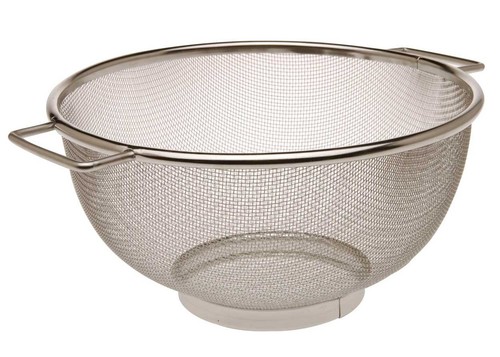 Large metal sieve 5cm round - metal,