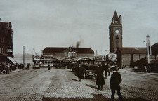 Seacombe Ferry Approach. Real Photo posted 1932. Trams, Cars etc..   (26)