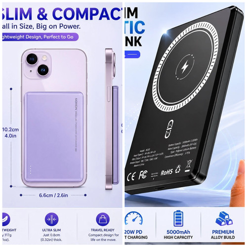 Fast magnetic power bank - magnetic,