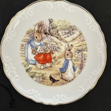 Peter Rabbit & Family Porcelain Decorative Wall Plate Reutter Porzellan