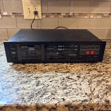 NIKKO ND-750 STEREO CASSETTE DECK. Turns On Wont Spin! For Parts