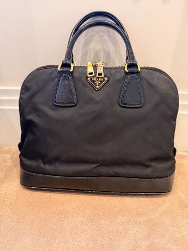Prada nylon black bag tote