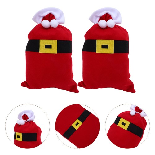 2pcs red flannel santa claus - santa,