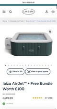 Lay-Z-Spa Ibiza Airjet | 4-6 Person Inflatable Hot Tub, Green