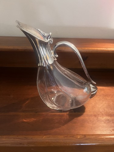Vintage glass silverplate duck - vintage,