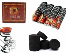SHINE 100 CHARCOAL Coal Discs for SHISHA hookah SMOKING PIPE Flame Light UK