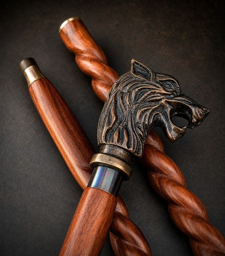 Antique style wolf - antique, head