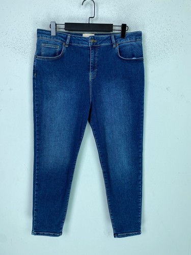Mauvette blue plain skinny - plain, fit