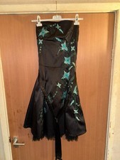 Y2K SIZE 8 BLACK SATIN