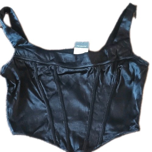 Ladies black sleeveless basque - ladies,