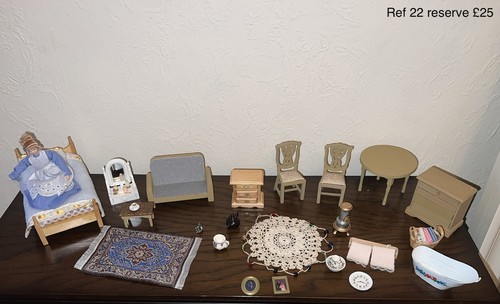 Dolls house furniture bundle - house,
