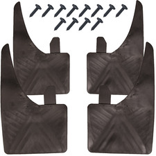 UNIVERSAL Car Rubber Black MUDFLAPS Mud Flaps SET of 4 Front & Rear TOP QUALITY