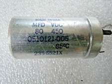 80MFD 450VDC Mallory Type PFP
