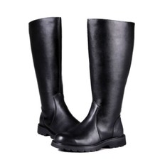 Men's Boots Black Faux Leather