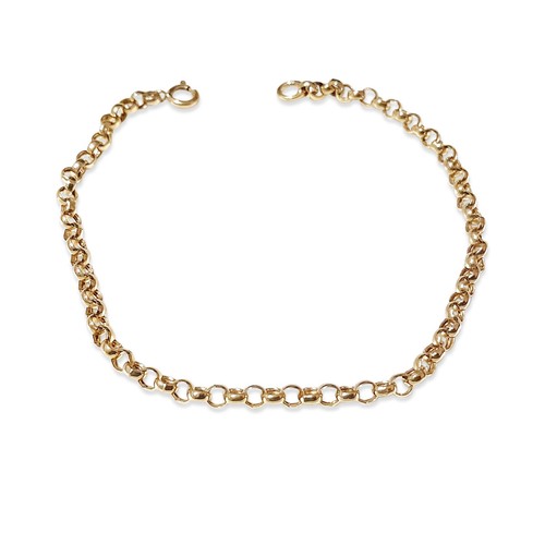 Gold bracelet belcher - bracelet,