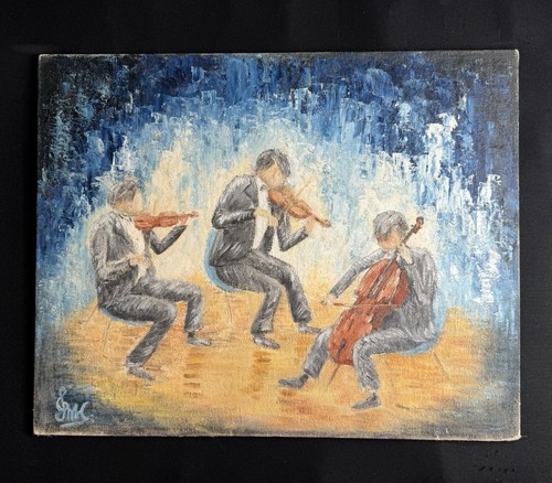 Original signed expressive oil - signed,