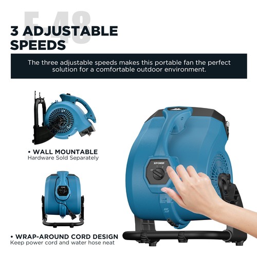 Xpower misting fan green - misting,