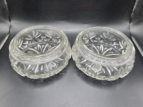 Vintage pair clear glass - clear,