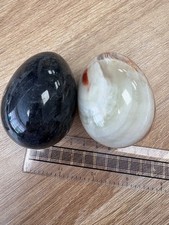 A pair of Polished Stone Eggs