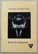 TRIUMPH Trophy Motorcycle Road Test Reprints Brochure 1996