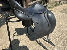 Ideal Traditional And Technical Dressage Saddle, 17.5” Adjustable Width