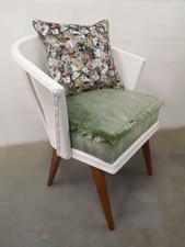 RESTORED - Vintage velvet mid-century chair Sirrom Loom Arts & Crafts Liberty