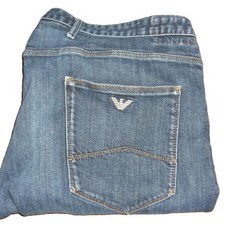 Armani Jeans J06 Slim Fit Stretch Denim W42 L32 Blue Mens 6x6j06