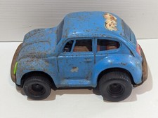 Vintage Japan Tin Volkswagen Beetle Smokin Toy Car Battery Operated Not Working