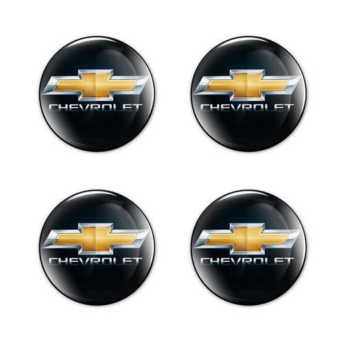 Chevrolet glossy stickers 4pcs - chevrolet,
