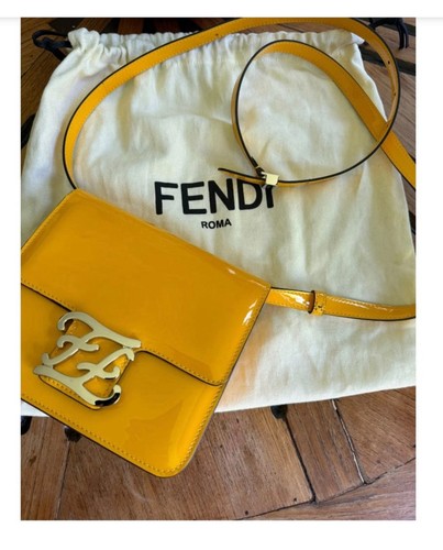 Fendi yellow patent - fendi,