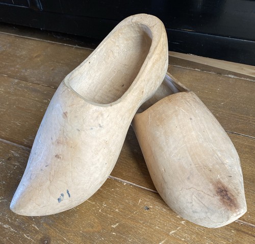Vintage wooden clogs adult - vintage,