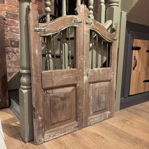 Pair vintage wooden gates - wooden,