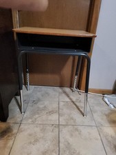 Vintage School Desk Adjustable Height