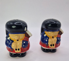 Scottish Bagpiper Salt & Pepper Shakers Novelty Gift Salt Shakers