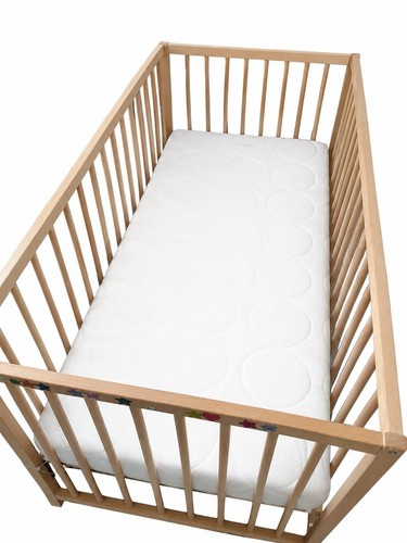 Wooden baby cotbed - wooden, with