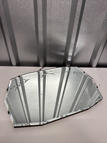Antique bevelled edge mirror - edge,