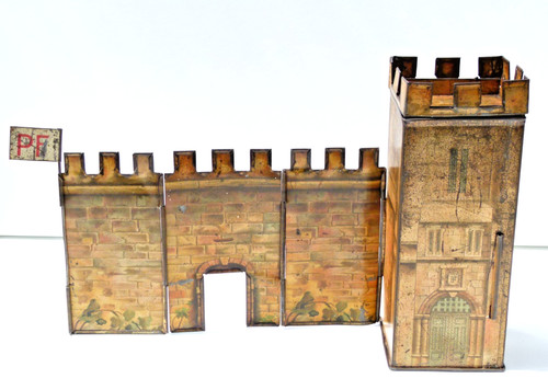 Antique castle tin peek - antique,